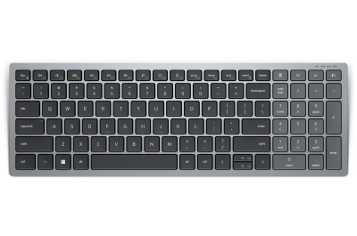 DELL KB740 keyboard RF Wireless + Bluetooth QWERTY English Grey, Black